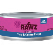 Rawz 吞拿魚&雞肉 (肉絲) 貓罐頭 85g x 18罐